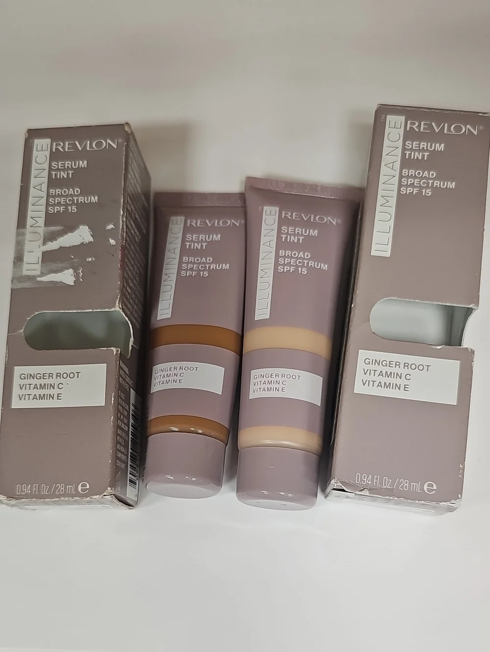 Revlon Illuminance Tinted Serum Bundle of Qty 2 NewTubes Buff Beige & WarmCarmel